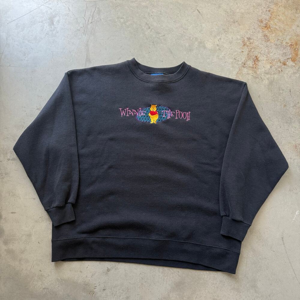 Vintage 90’s Winnie The Pooh Disney Embroidered Crewneck Sweatshirt Size XL